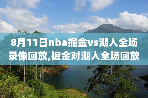 8月11日nba掘金vs湖人全场录像回放,掘金对湖人全场回放