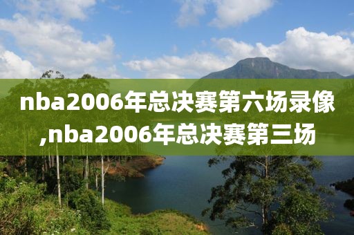 nba2006年总决赛第六场录像,nba2006年总决赛第三场