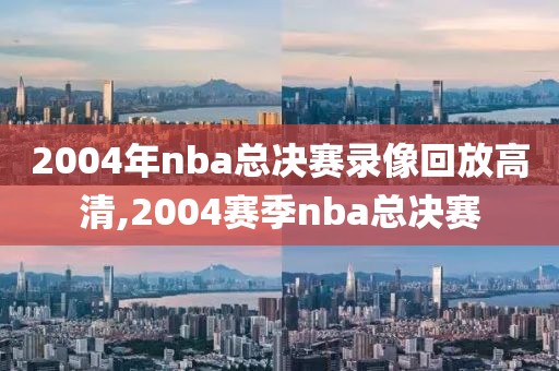 2004年nba总决赛录像回放高清,2004赛季nba总决赛